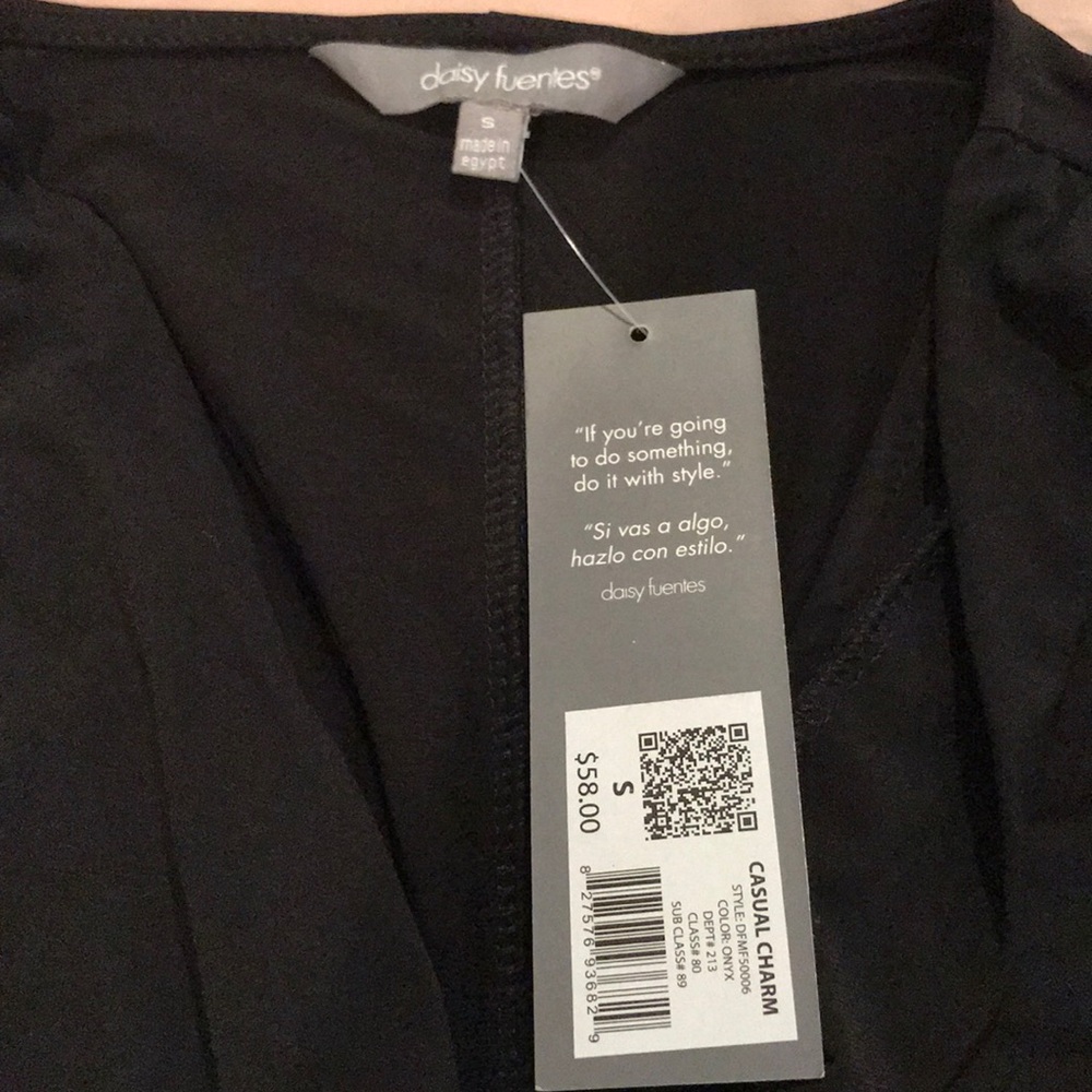 Black wrap dress . Size s NWT